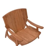 Πολυθρόνα Brazin φυσικό teak ξύλο 67x76x78.5εκ - Image 8