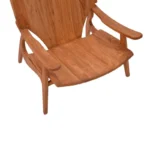 Πολυθρόνα Brazin φυσικό teak ξύλο 67x76x78.5εκ - Image 9