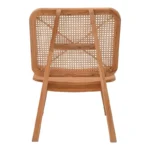 Πολυθρόνα Viborg φυσικό teak ξύλο-φυσικό rattan 60x75x87εκ - Image 8