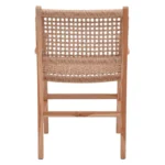 Πολυθρόνα Sponze σκελετός teak ξύλο- pe σχοινί σε φυσική απόχρωση 54x60x86εκ - Image 7