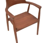 Πολυθρόνα Jambene teak ξύλο σε καρυδί απόχρωση 57x54x79εκ - Image 9