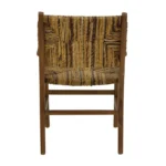 Πολυθρόνα Refane φυσικό teak ξύλο-ψάθα 55x60x85εκ - Image 7