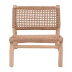 Πολυθρόνα Wanderlene σκελετός teak ξύλο με σχοινί σε φυσική απόχρωση 67x79x68εκ - Image 5