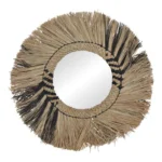 Καθρέπτης Cielro mendong σε φυσική απόχρωση Φ42x6εκ