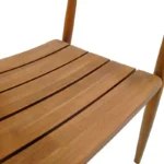 Πολυθρόνα Noody teak ξύλο σε φυσική απόχρωση 58x54x75εκ - Image 8