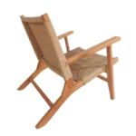 Πολυθρόνα Crosy teak ξύλο σε φυσική απόχρωση 71x81x75εκ - Image 4