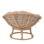 Πολυθρόνα Servey rattan σε φυσική απόχρωση-μπεζ μαξιλάρι Φ115x58εκ - Image 6