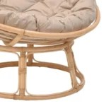 Πολυθρόνα Servey rattan σε φυσική απόχρωση-μπεζ μαξιλάρι Φ115x58εκ - Image 8