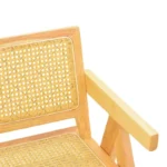 Πολυθρόνα Winslow rubberwood-rattan σε φυσική απόχρωση 51x54x80εκ - Image 8