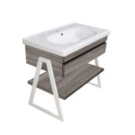 ΕΠΙΠΛΟ ΜΠΑΝΙΟΥ 5194-OLTRE 100 cm ΣΕ ΑΝΟΙΧΤΗ ΑΠΟΧΡΩΣΗ ΞΥΛΟΥ ΜΕ ΡΑΦΙ - Image 4