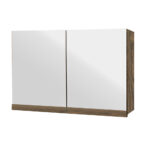 ΕΠΙΠΛΟ ΜΠΑΝΙΟΥ 7763-RETRO 80 cm ΜΕ ΡΑΦΙΑ ΣΕ ΑΠΟΧΡΩΣΗ ΣΚΟΥΡΟ ΚΑΦΕ - Image 3