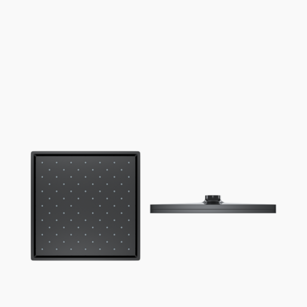 Κώδωνας Ντους Τετράγωνη 220x220 mm Quart Black DM-4956 Μαύρο