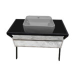 ΕΠΙΠΛΟ ΜΠΑΝΙΟΥ 7775 HARMONY 1049 BLACK 100 cm - Image 4