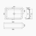 ΕΠΙΠΛΟ ΜΠΑΝΙΟΥ 7767 HARMONY 5175 TOUR NOIR 100 cm - Image 7
