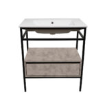 ΕΠΙΠΛΟ ΜΠΑΝΙΟΥ ZENOS K538 ΠΛΑΤΟΥΣ 75 cm ΣΕ ΟΨΗ ΑΝΟΙΧΤΟ ΤΣΙΜΕΝΤΟ - Image 2