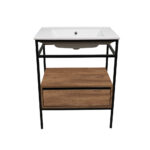 ΕΠΙΠΛΟ ΜΠΑΝΙΟΥ ZENOS K545 ΠΛΑΤΟΥΣ 65 cm ΣΕ ΑΠΟΧΡΩΣΗ ΚΑΡΥΔΙΑΣ - Image 2