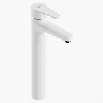 Μπαταρία Νιπτήρα Πάγκου Ορειχάλκινη Forte M 2422-WHT Ματ Λευκό