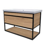 ΕΠΙΠΛΟ ΜΠΑΝΙΟΥ K529-NARCISO 90 cm ΣΕ ΦΥΣΙΚΗ ΑΠΟΧΡΩΣΗ ΞΥΛΟΥ - Image 2