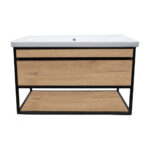 ΕΠΙΠΛΟ ΜΠΑΝΙΟΥ K529-NARCISO 90 cm ΣΕ ΦΥΣΙΚΗ ΑΠΟΧΡΩΣΗ ΞΥΛΟΥ - Image 3