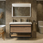 ΕΠΙΠΛΟ ΜΠΑΝΙΟΥ K529-NARCISO 90 cm ΣΕ ΦΥΣΙΚΗ ΑΠΟΧΡΩΣΗ ΞΥΛΟΥ