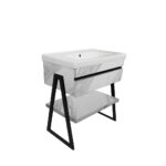 ΕΠΙΠΛΟ ΜΠΑΝΙΟΥ PROGETTO-OLTRE 80 cm ΣΕ ΟΨΗ ΛΕΥΚΟΥ ΜΑΡΜΑΡΟΥ ΜΕ ΜΠΕΖ ΝΕΡΑ - Image 3