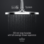 Κώδωνας Ντους Στρόγγυλη Φ 250 mm Icon ChromeFull DM-4725 Χρώμιο - Image 2