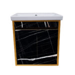 ΕΠΙΠΛΟ ΜΠΑΝΙΟΥ 7767 GOLD SENSA 60 cm ΣΕ ΟΨΗ ΜΑΥΡΟΥ ΜΑΡΜΑΡΟΥ - Image 3