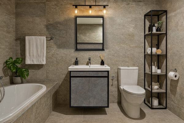 ΕΠΙΠΛΟ ΜΠΑΝΙΟΥ K540 SENSA 60 cm ΣΕ ΟΨΗ ΣΚΟΥΡΟ ΤΣΙΜΕΝΤΟ