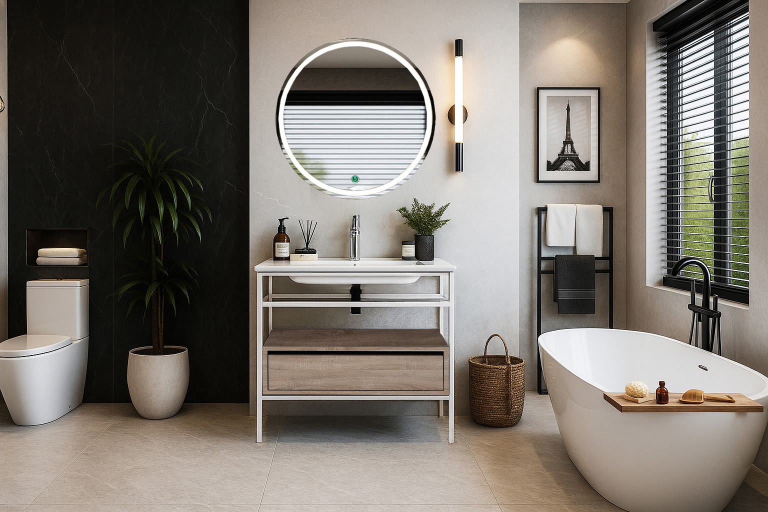 perasa-Bath 1 5194 white 100ari ΕΠΙΠΛΟ ΜΠΑΝΙΟΥ ZENOS 5194 ΠΛΑΤΟΥΣ 85cm ΣΕ ΑΝΟΙΧΤΗ ΑΠΟΧΡΩΣΗ ΞΥΛΟΥ - Image 1