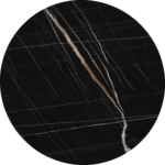 Επιφάνεια τραπεζιού με μεταλλικό στεφάνι 5175 HPL GOLD Φ80 cm - Image 3