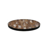 Επιφάνεια τραπεζιού με μεταλλικό στεφάνι 3171 HPL Φ60 cm